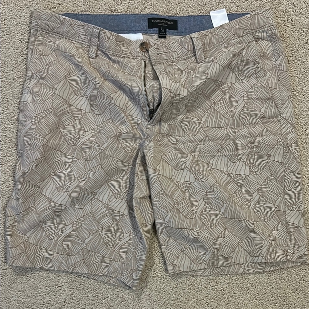 Banana Republic Tan Patterned Men's Shorts